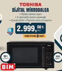 TOSHIBA DİJİTAL MİKRODALGA FIRIN